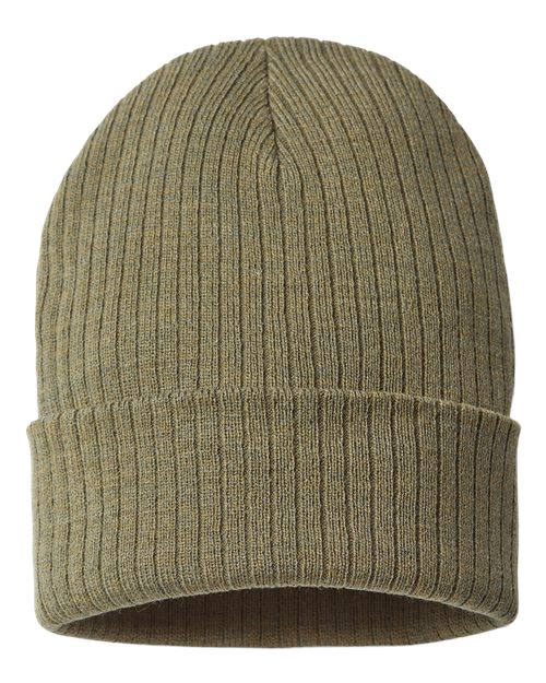 Sustainable Rib Cuffed Beanie – Back