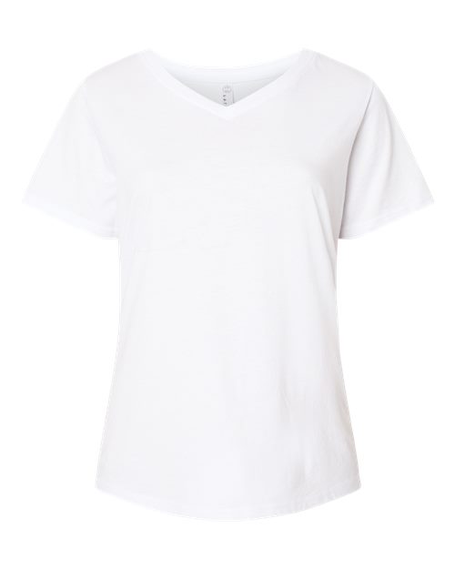 Women's Curvy Collection Fine Jersey V-Neck Tee – Front