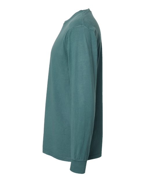Unisex Garment-Dyed Long Sleeve T-Shirt – Detail