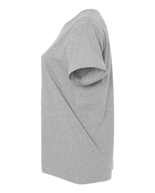 Women's Curvy Collection Fine Jersey V-Neck Tee – Detail