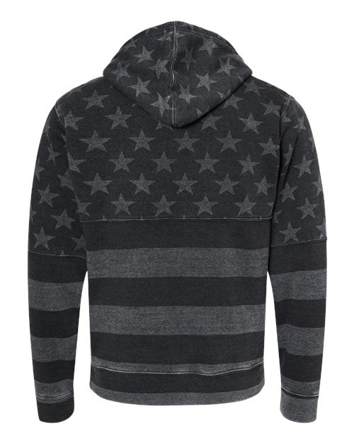 Men's Triblend Fleece Hooded Sweatshirt – Back