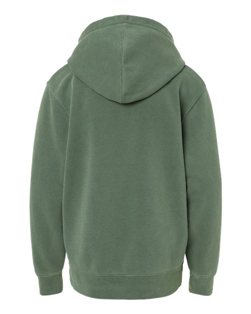 Youth Midweight Pigment-Dyed Hooded Sweatshirt – Back