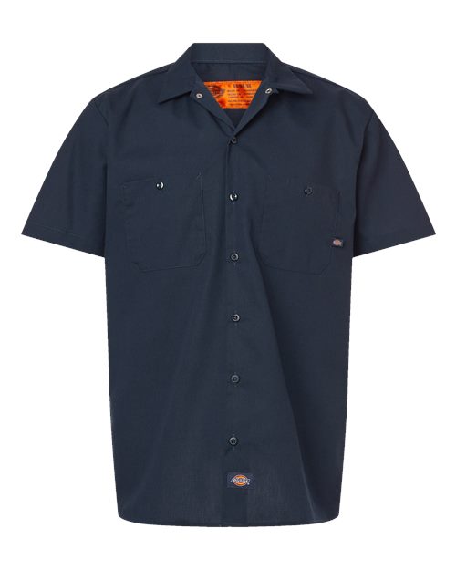 Men's Industrial Short Sleeve Work Shirt – Front