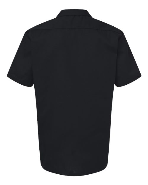 Men's Tall Industrial Short Sleeve Work Shirt – Back