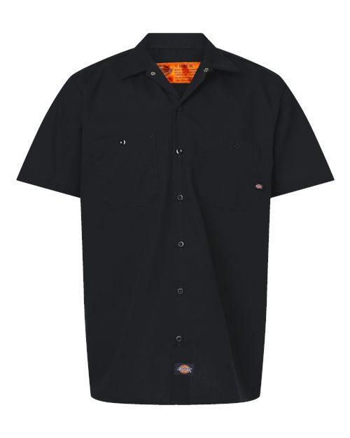 Men's Tall Industrial Short Sleeve Work Shirt – Front