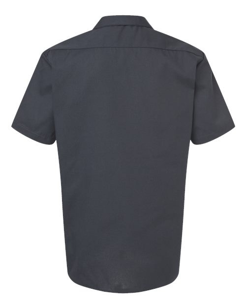 Men's Tall Industrial Short Sleeve Work Shirt – Back