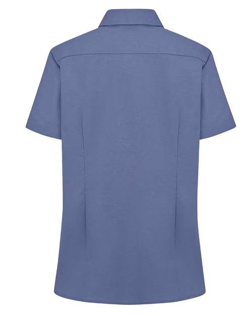 Women's Short Sleeve Stretch Oxford Shirt – Back