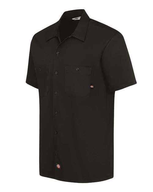 Men's Industrial Short Sleeve Cotton Work Shirt – Side
