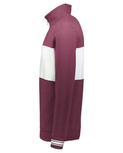 Men's All-American Fleece Colorblocked Quarter-Zip Sweatshirt – Detail