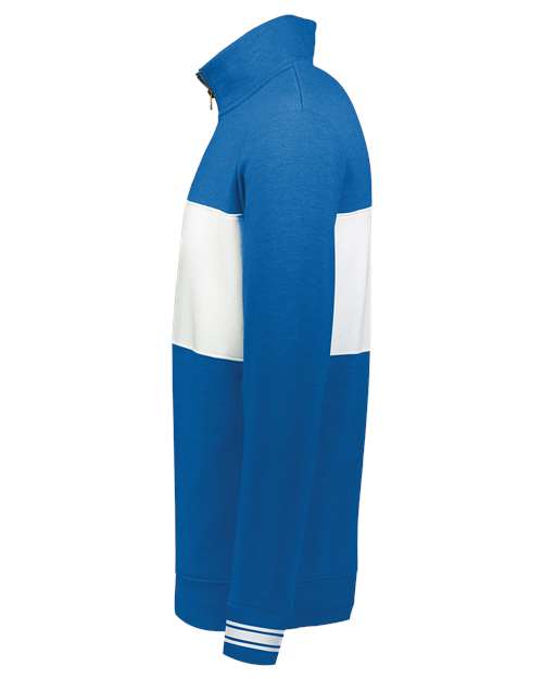 Men's All-American Fleece Colorblocked Quarter-Zip Sweatshirt – Detail