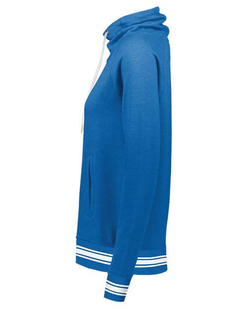 Women's All-American Fleece Funnel Neck Sweatshirt – Detail