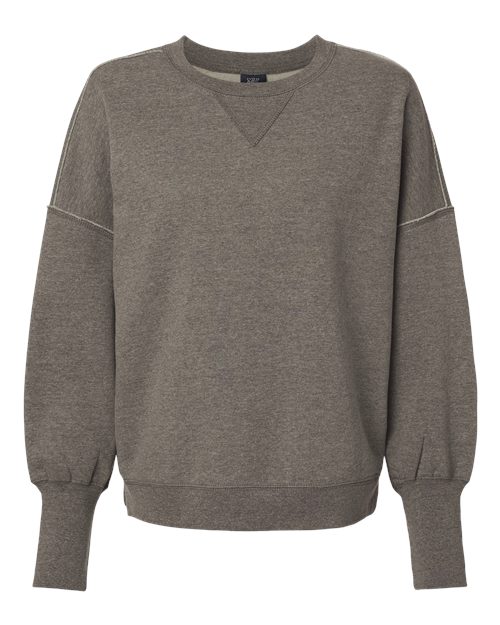 Women's Sueded Fleece Crewneck Sweatshirt – Front