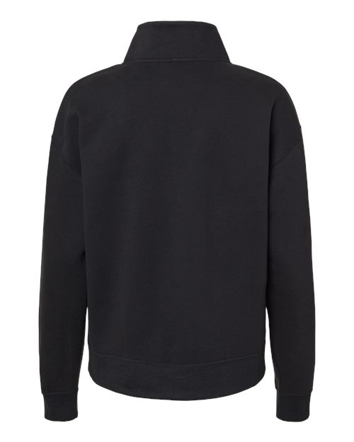 Women's Sueded Fleece Quarter-Zip Sweatshirt – Back