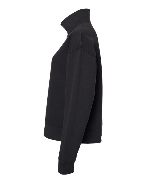 Women's Sueded Fleece Quarter-Zip Sweatshirt – Detail