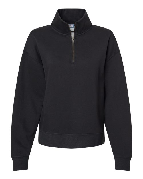 Women's Sueded Fleece Quarter-Zip Sweatshirt – Front