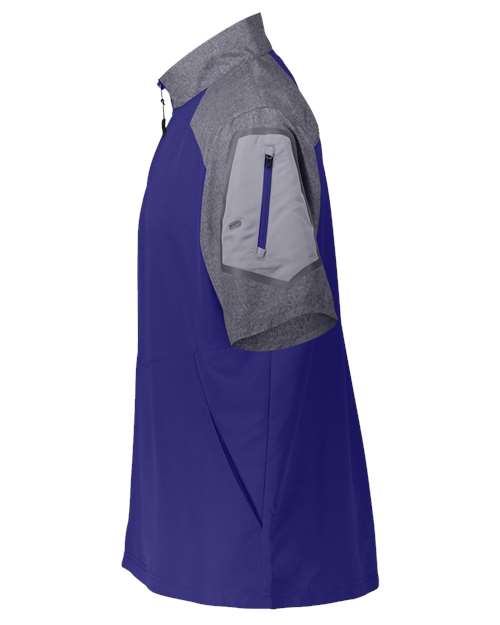 Unisex Raider Short Sleeve Quarter-Zip Pullover – Detail