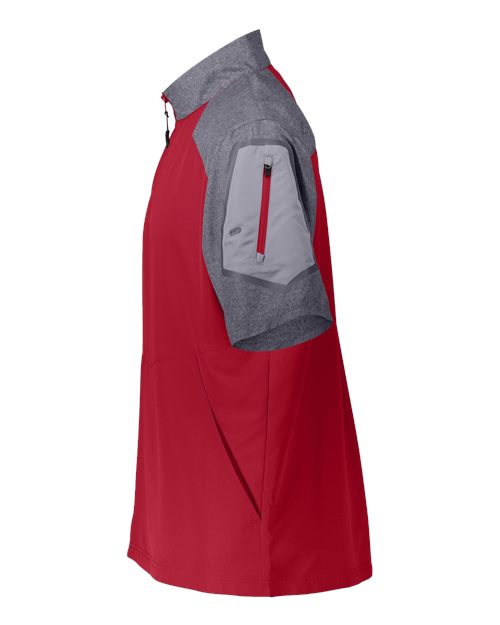 Unisex Raider Short Sleeve Quarter-Zip Pullover – Detail