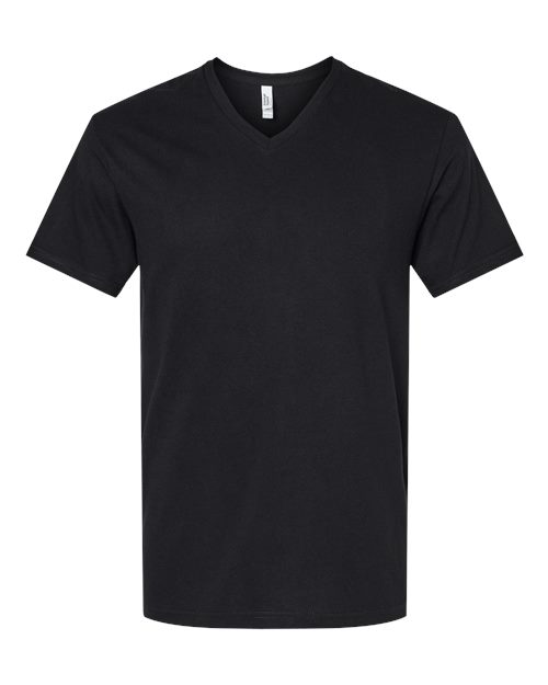 Unisex CVC V-Neck Tee – Front