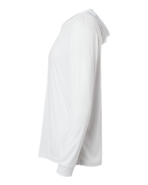 Unisex Bahama Performance Hooded Long Sleeve T-Shirt – Detail