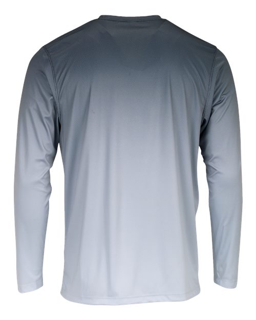 Unisex Barbados Performance Pin Dot Long Sleeve T-Shirt – Back