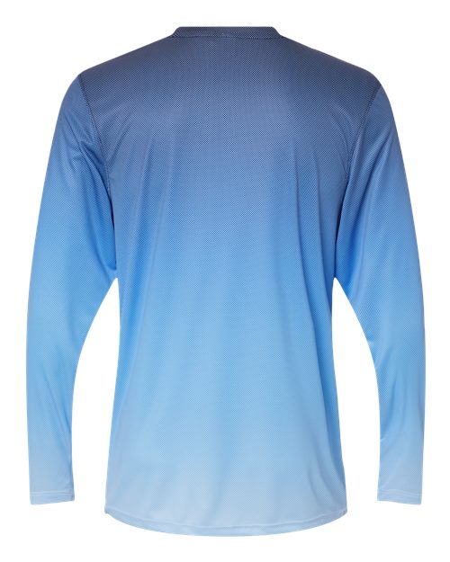 Unisex Barbados Performance Pin Dot Long Sleeve T-Shirt – Back