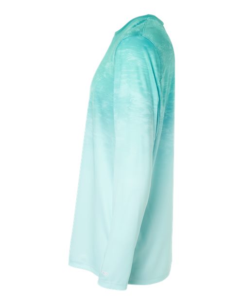 Unisex Montauk Oceanic Fade Performance Long Sleeve T-Shirt – Detail