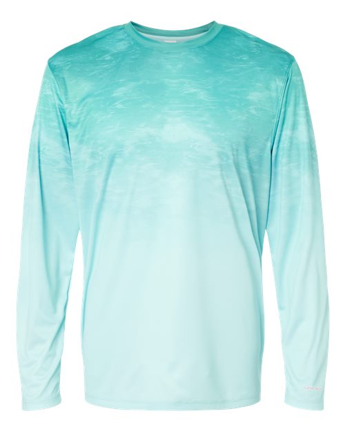 Unisex Montauk Oceanic Fade Performance Long Sleeve T-Shirt – Front