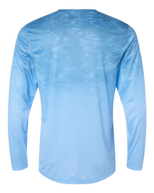 Unisex Montauk Oceanic Fade Performance Long Sleeve T-Shirt – Back
