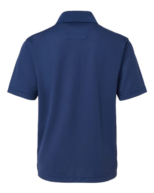 Youth Saratoga Performance Mini Mesh Polo – Back