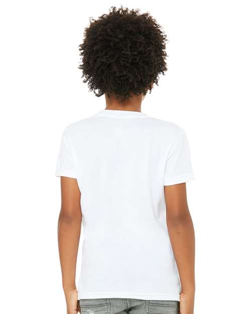 Youth CVC Jersey Tee – On Model – Back