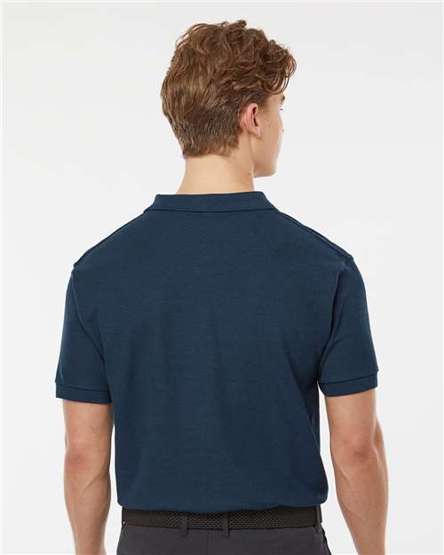 Men's 50/50 Sport Pique Polo – On Model – Back