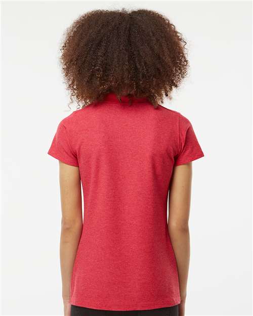 Women's 50/50 Sport Pique Polo – On Model – Back