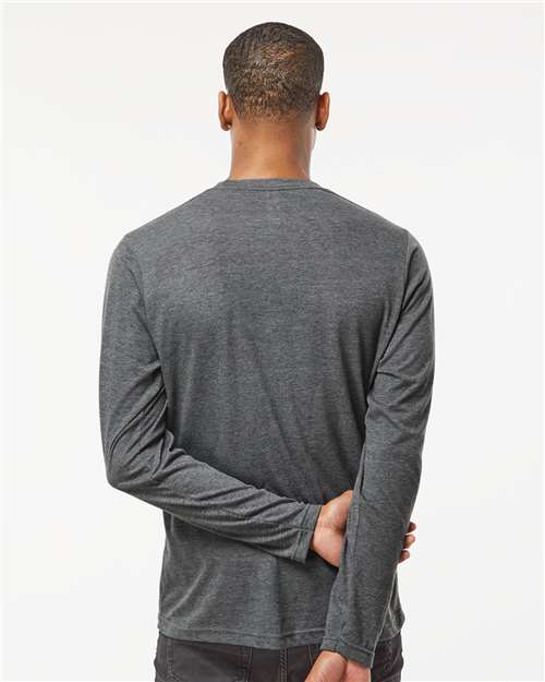 Unisex Poly-Rich Long Sleeve T-Shirt – On Model – Back