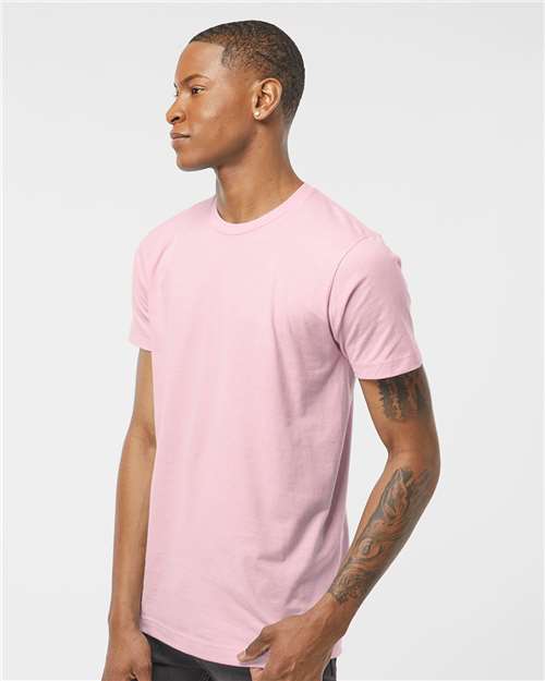 Unisex Fine Jersey T-Shirt – On Model – Side