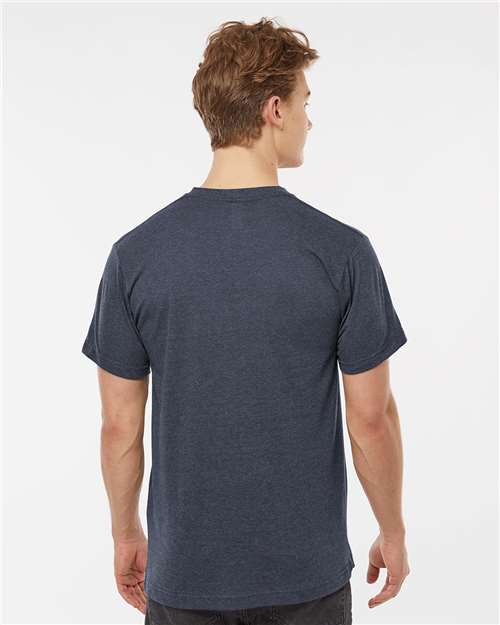 Men's Poly-Rich V-Neck T-Shirt – On Model – Back