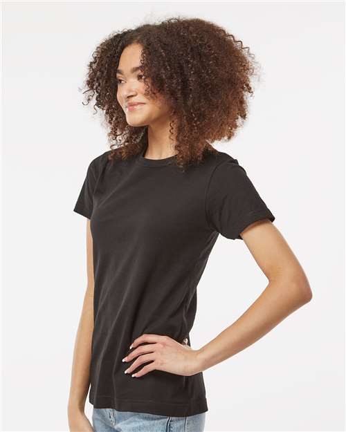 Women's Fine Jersey Classic Fit T-Shirt – On Model – Side