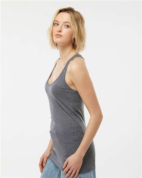 Women's Poly-Rich Racerback Tank Top – On Model – Side