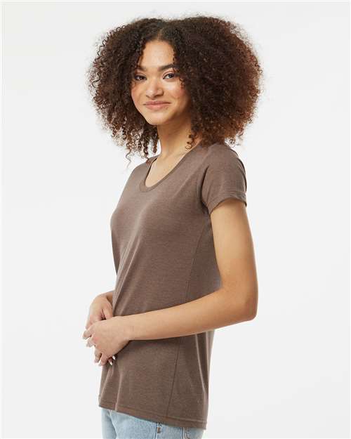 Women's Tri-Blend T-Shirt – On Model – Side