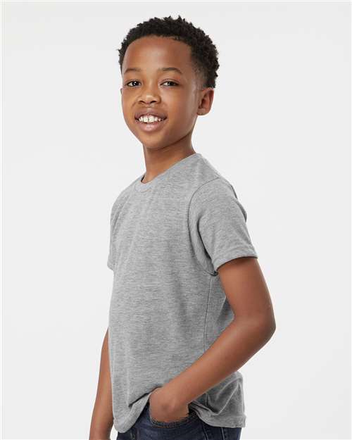 Youth Poly-Rich T-Shirt – On Model – Side