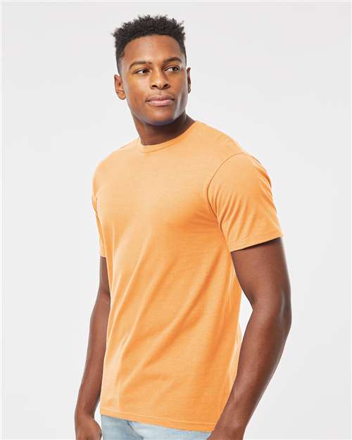 Unisex Heavyweight Jersey T-Shirt – On Model – Side