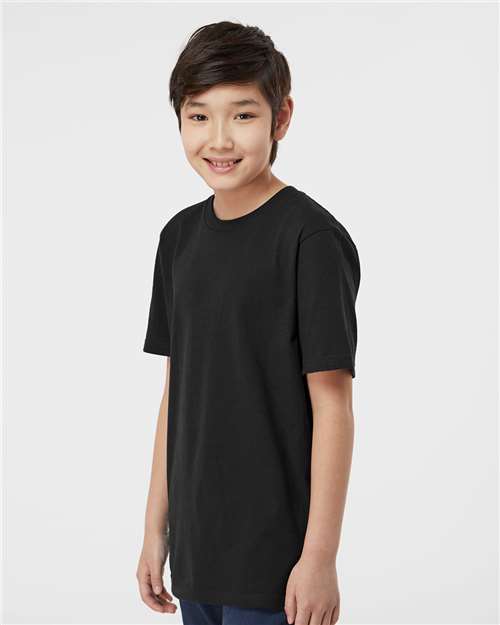 Youth Heavyweight Jersey T-Shirt – On Model – Side