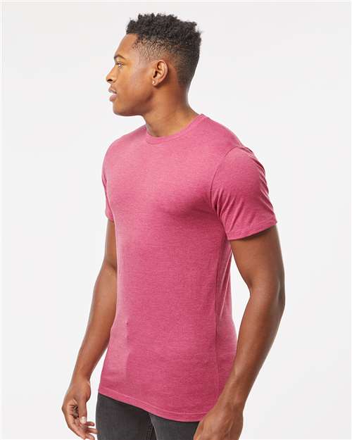 Men's Premium Cotton Blend T-Shirt – On Model – Side