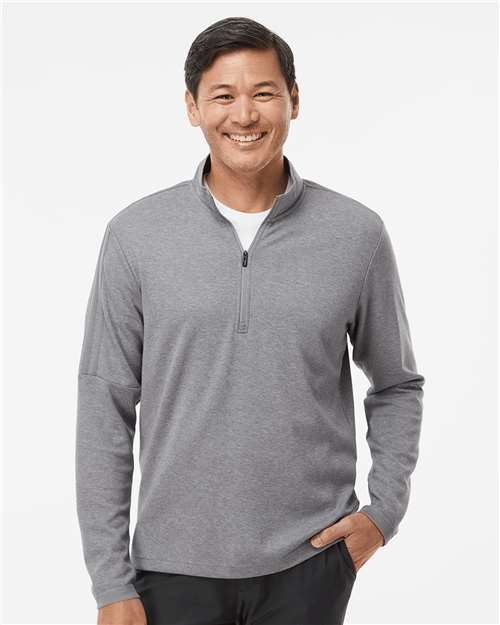 Men's 3-Stripes Quarter-Zip Sweater Pullover – On Model