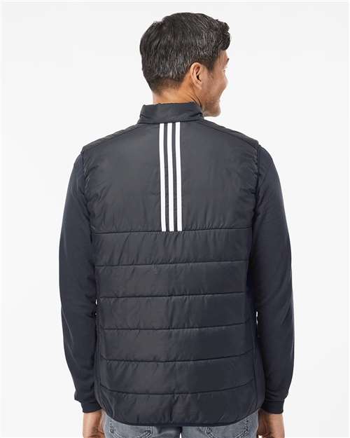 Men's Puffer Full-Zip Vest – On Model – Back