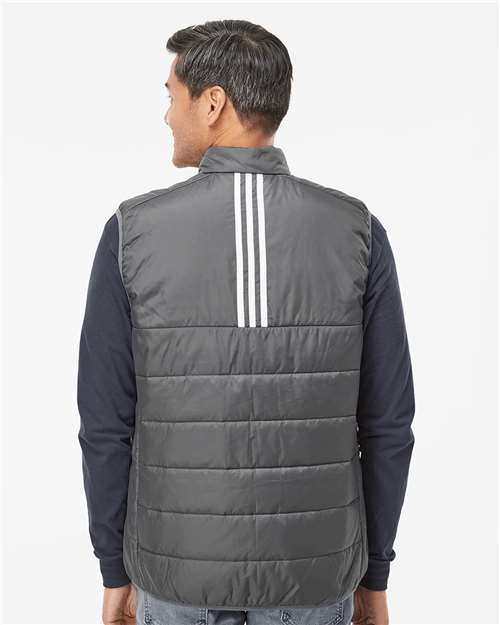 Men's Puffer Full-Zip Vest – On Model – Back