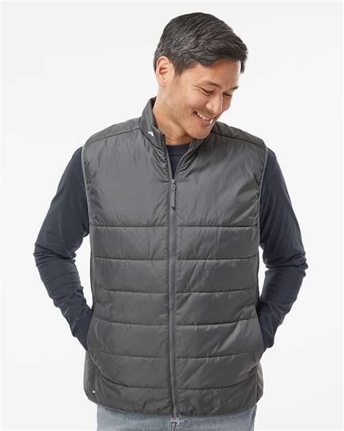 Men's Puffer Full-Zip Vest – On Model