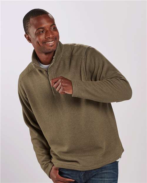 Unisex Sullivan Quarter-Zip Pullover – On Model – Side