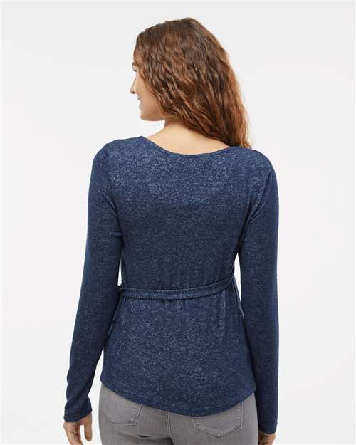 Women's Cuddle Wrap Top – On Model – Back