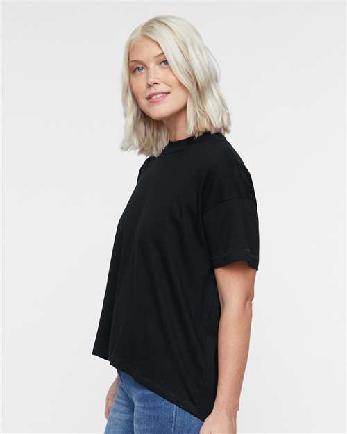 Women's Hi-Lo Tee – On Model – Side