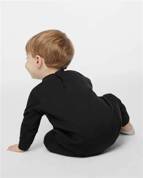 Infant Fleece One-Piece – On Model – Back